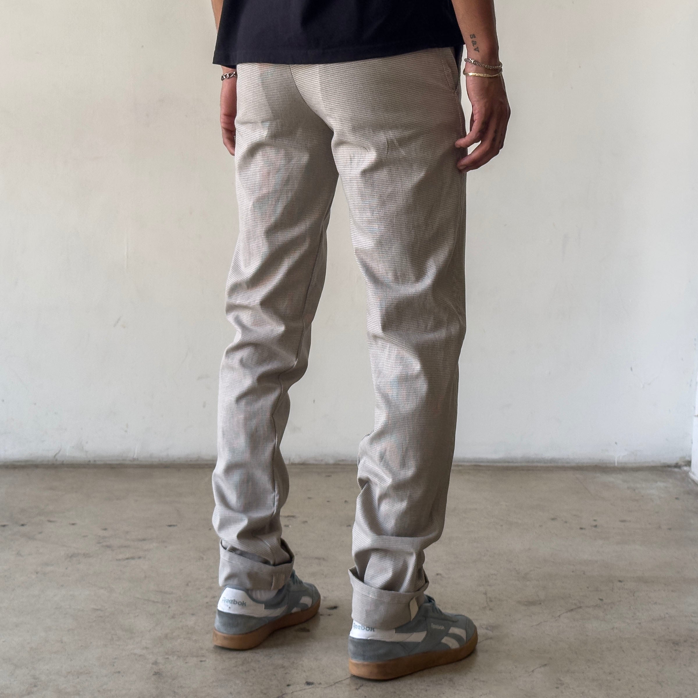 Rivet Chino Wheat Microhoundstooth Tech Wool