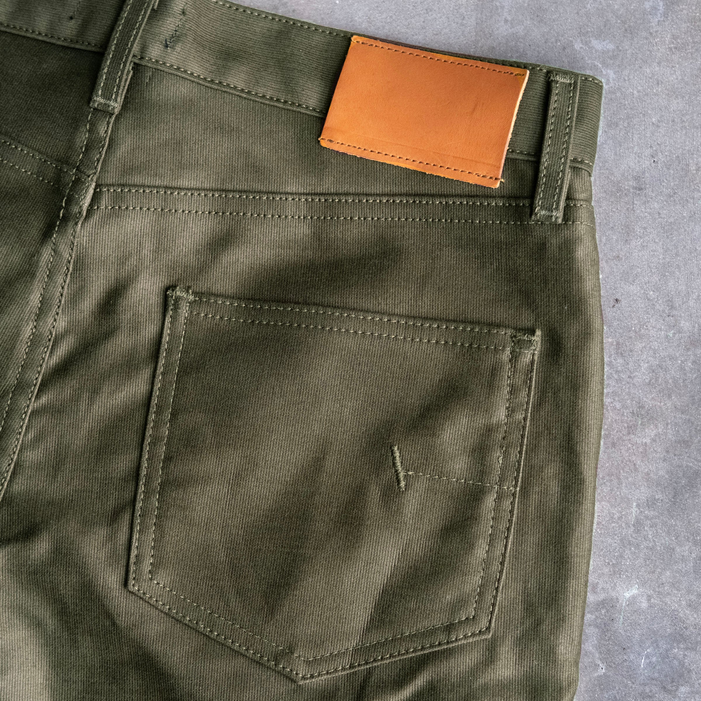 Rivet Jean Jungle Cloth 11oz Olive Twill