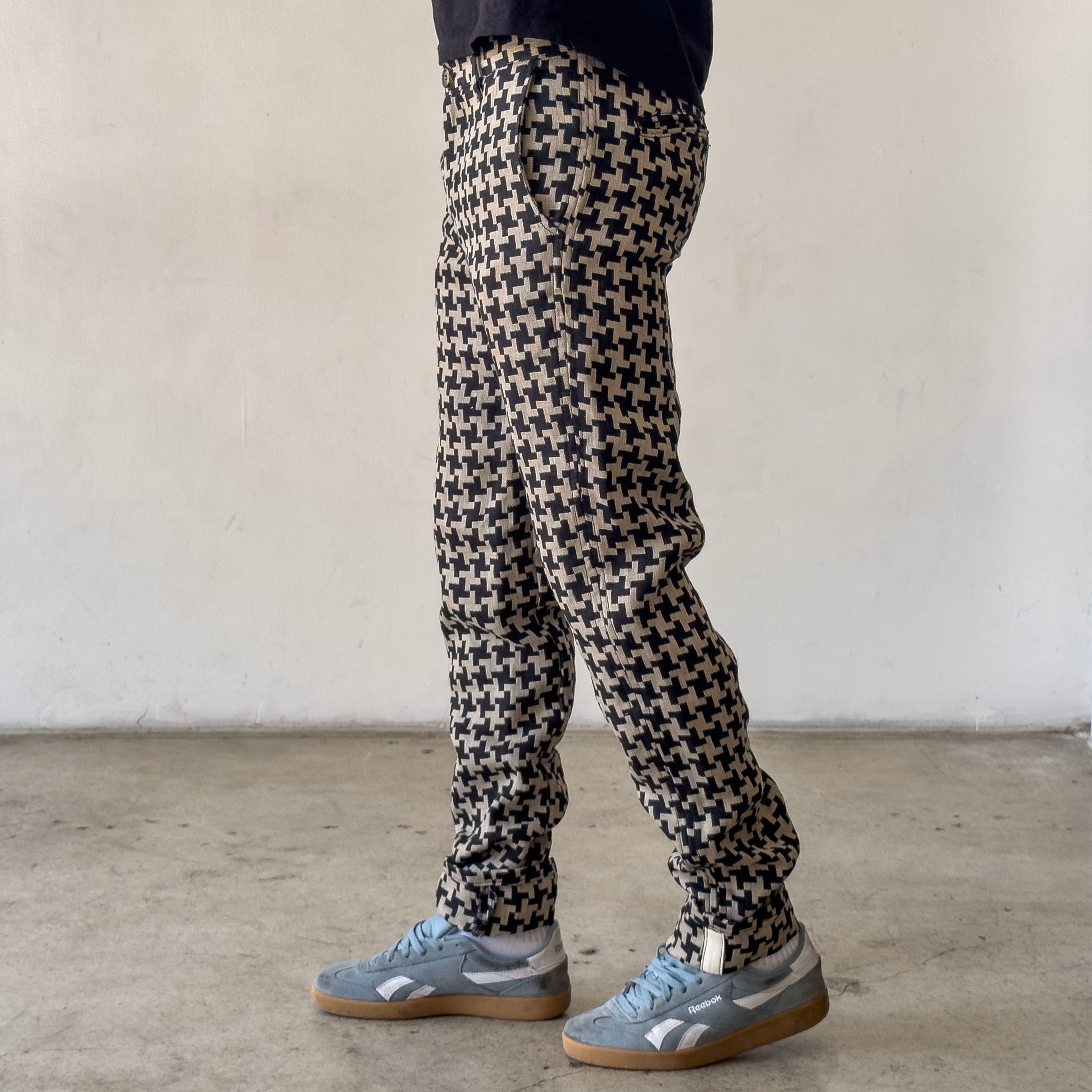 Rivet Chino Hattori Heavyweight Linen Khaki & Charcoal Stars
