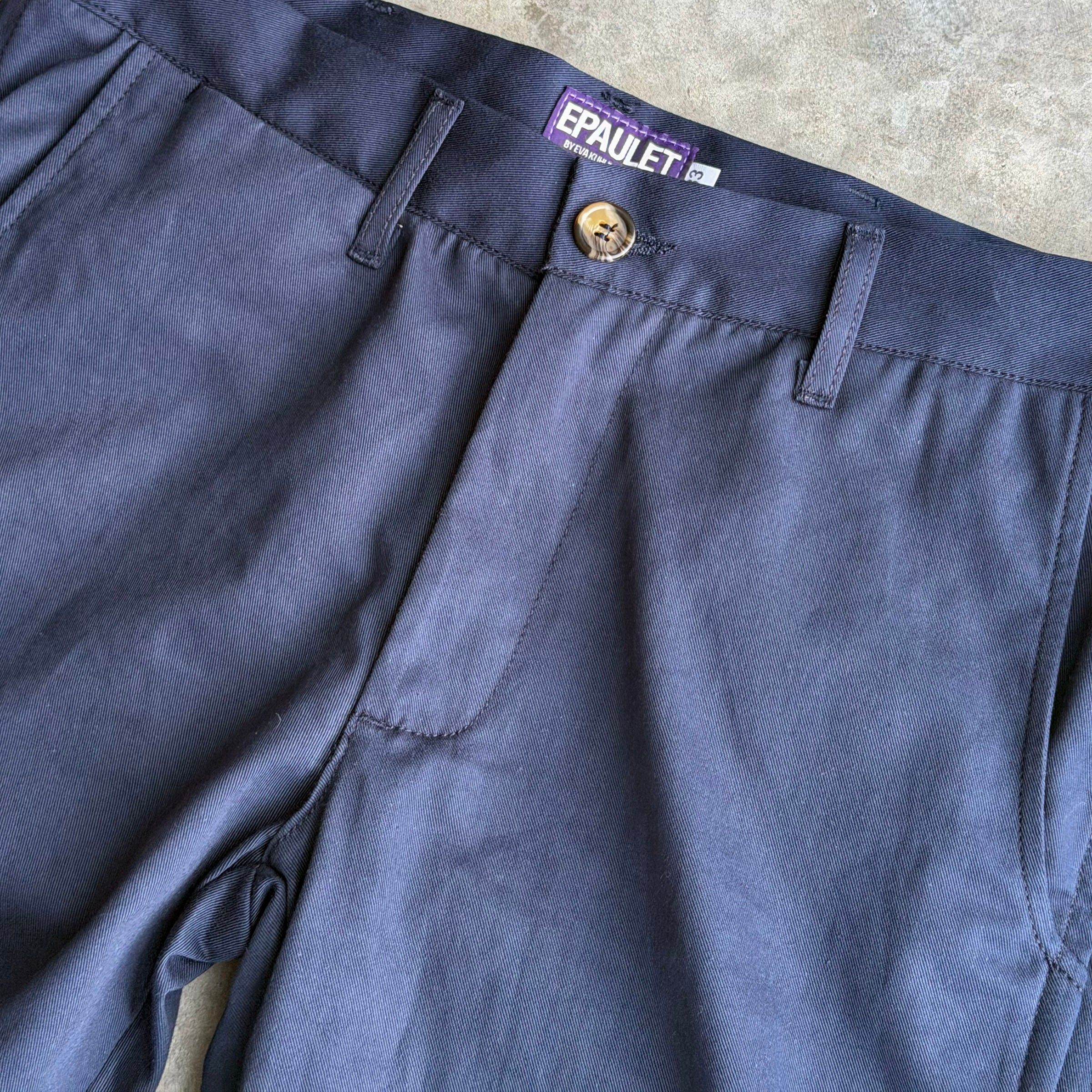 Rivet Chino Navy 8oz Dragoni Cotton Twill