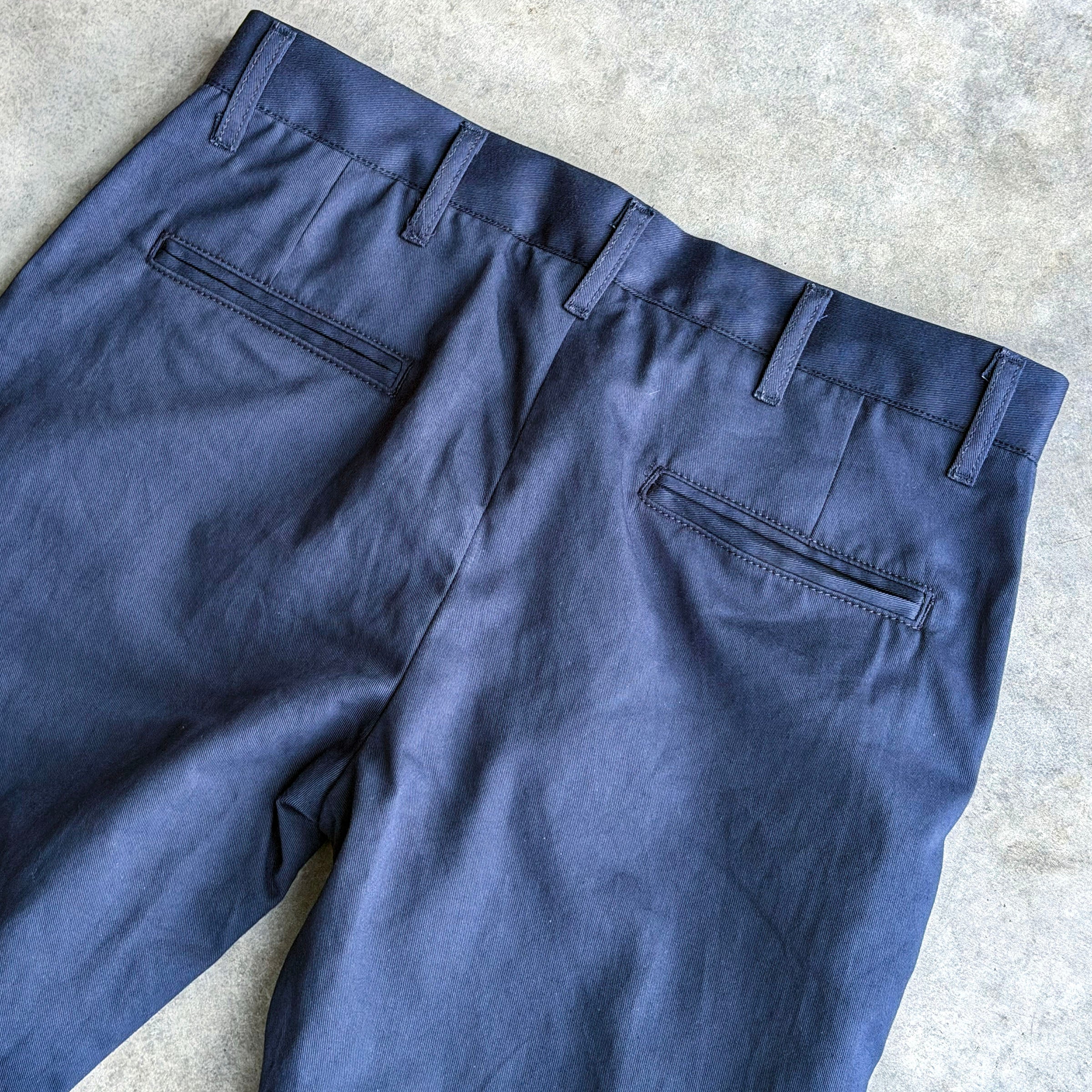 Rivet Chino Navy 8oz Dragoni Cotton Twill