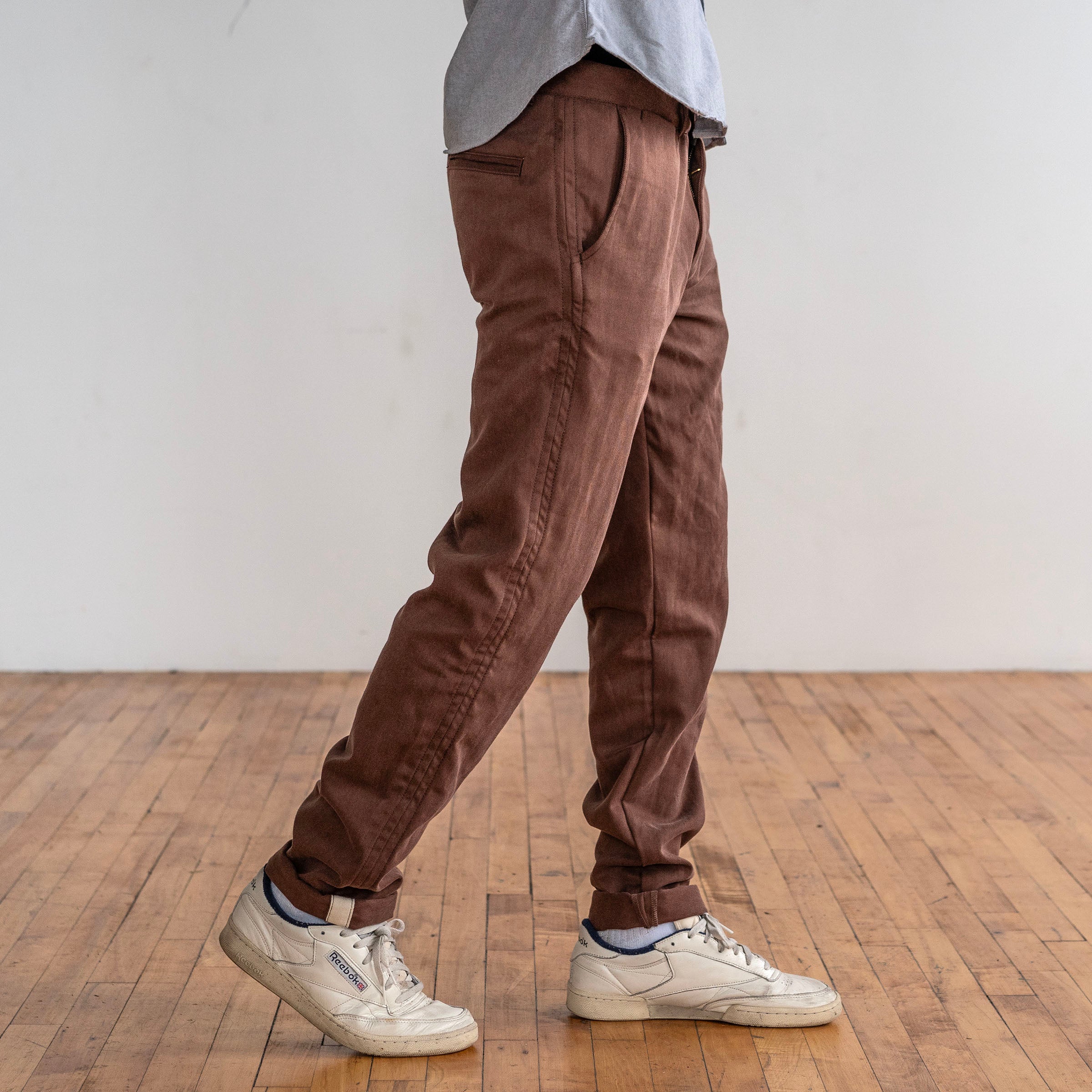 Rivet Chino Austrian 9oz Russet Tencel Twill Sz 31