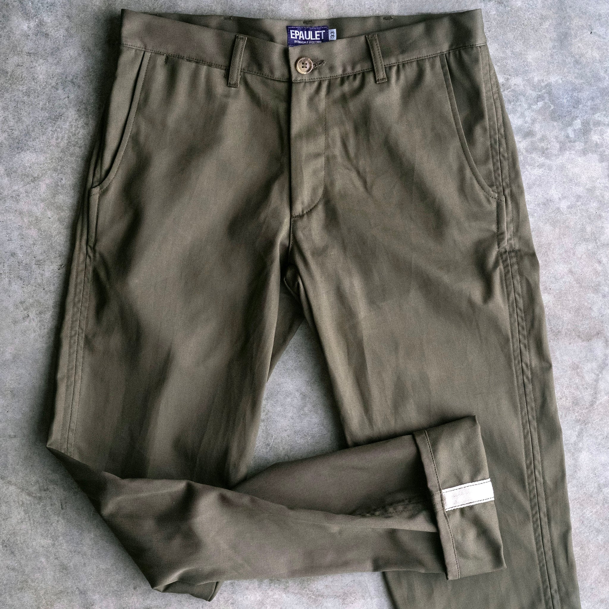 Rivet Chino Olive 8oz Mt. Vernon Cotton Twill