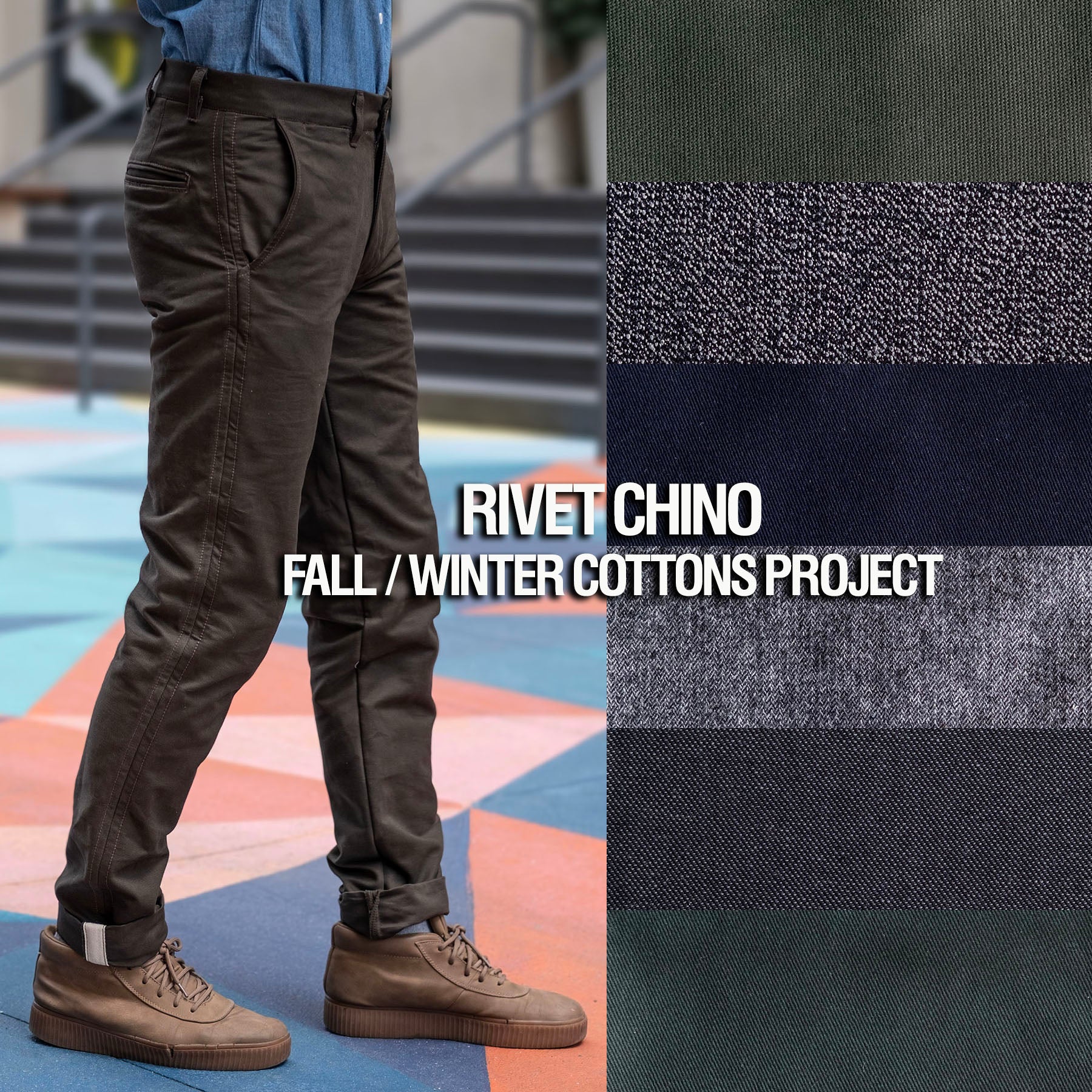 Rivet Chinos in Fall/Winter Cottons Project