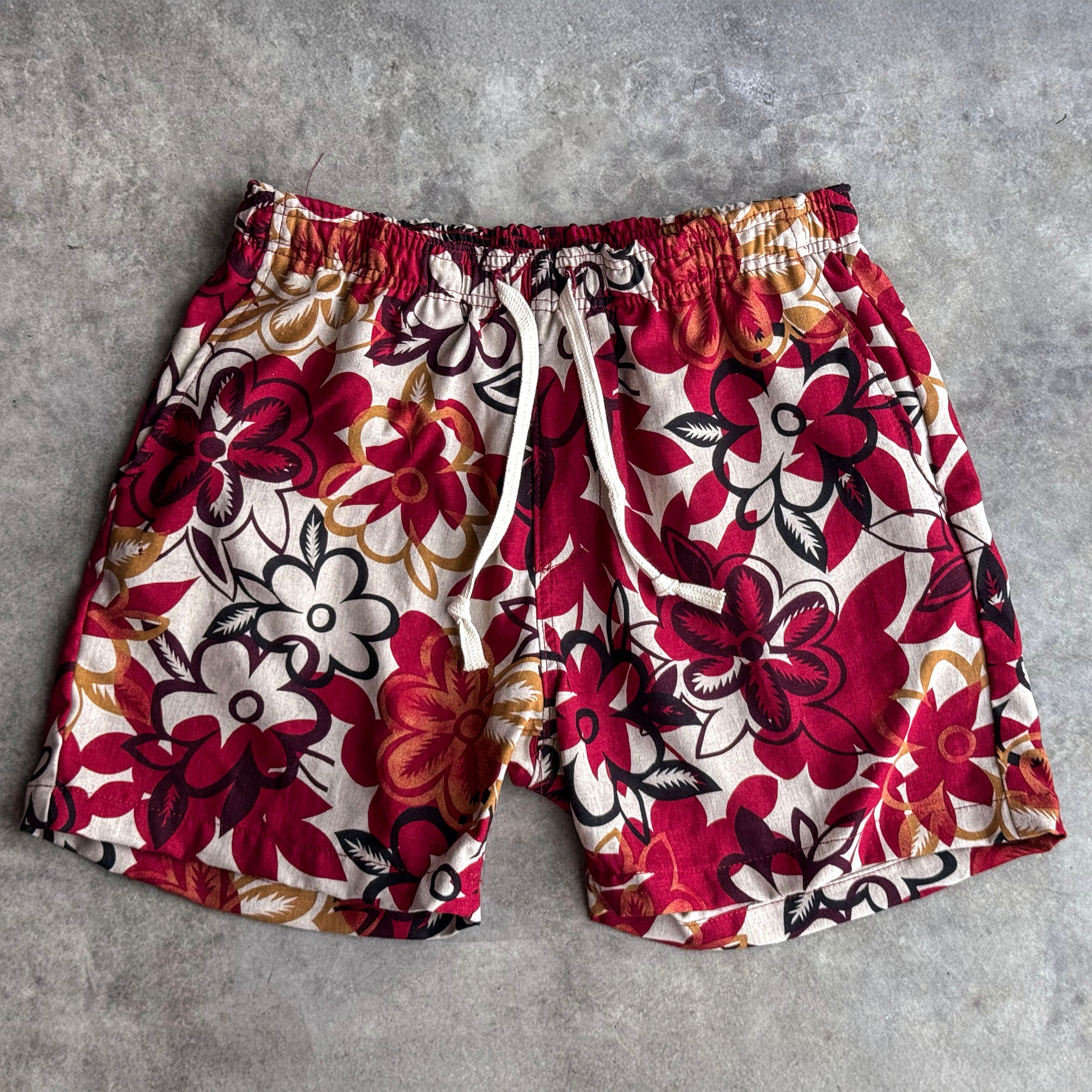 Laidback Short Mai Tai Print Japanese Linen