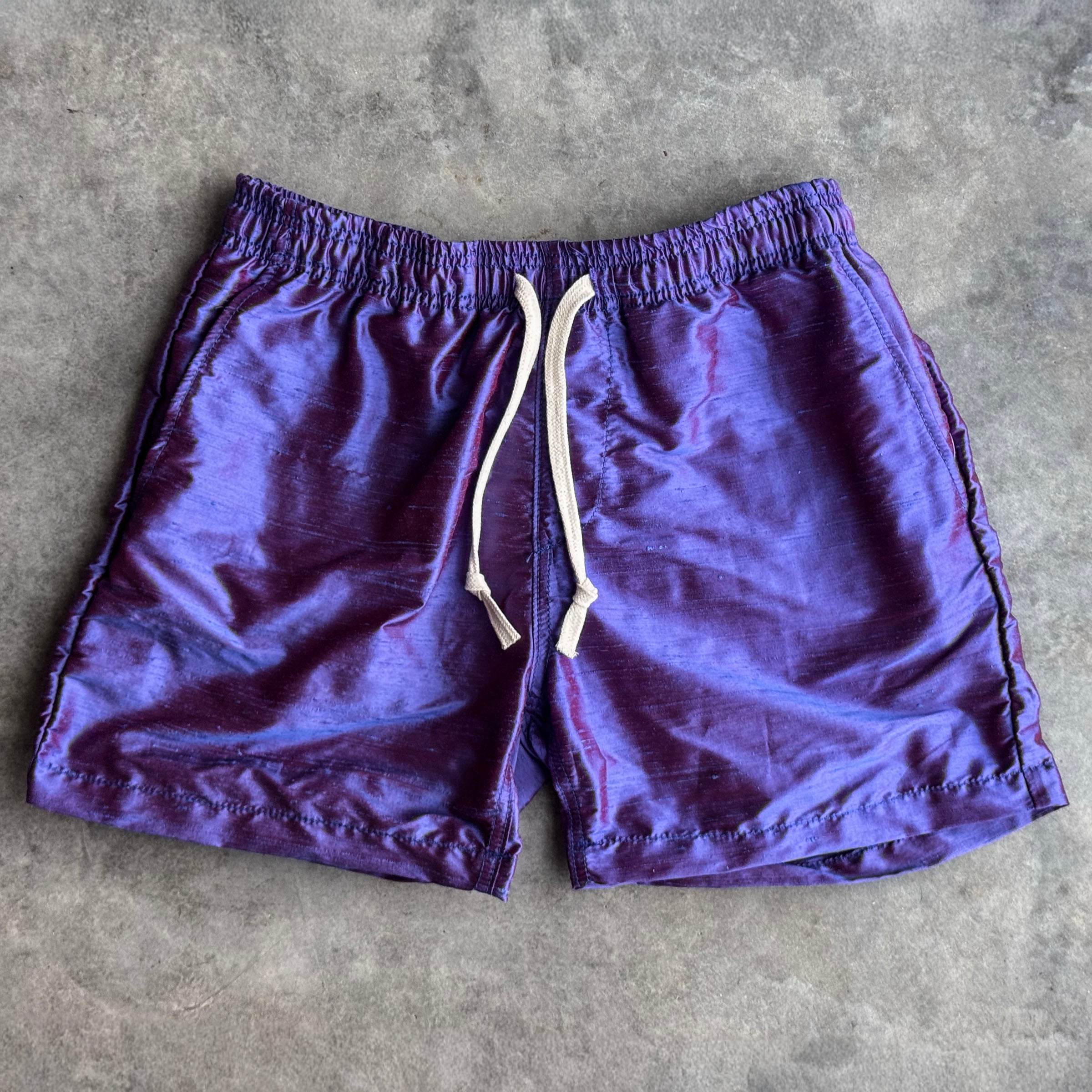 Laidback Short Ultraviolet Silk Dupioni