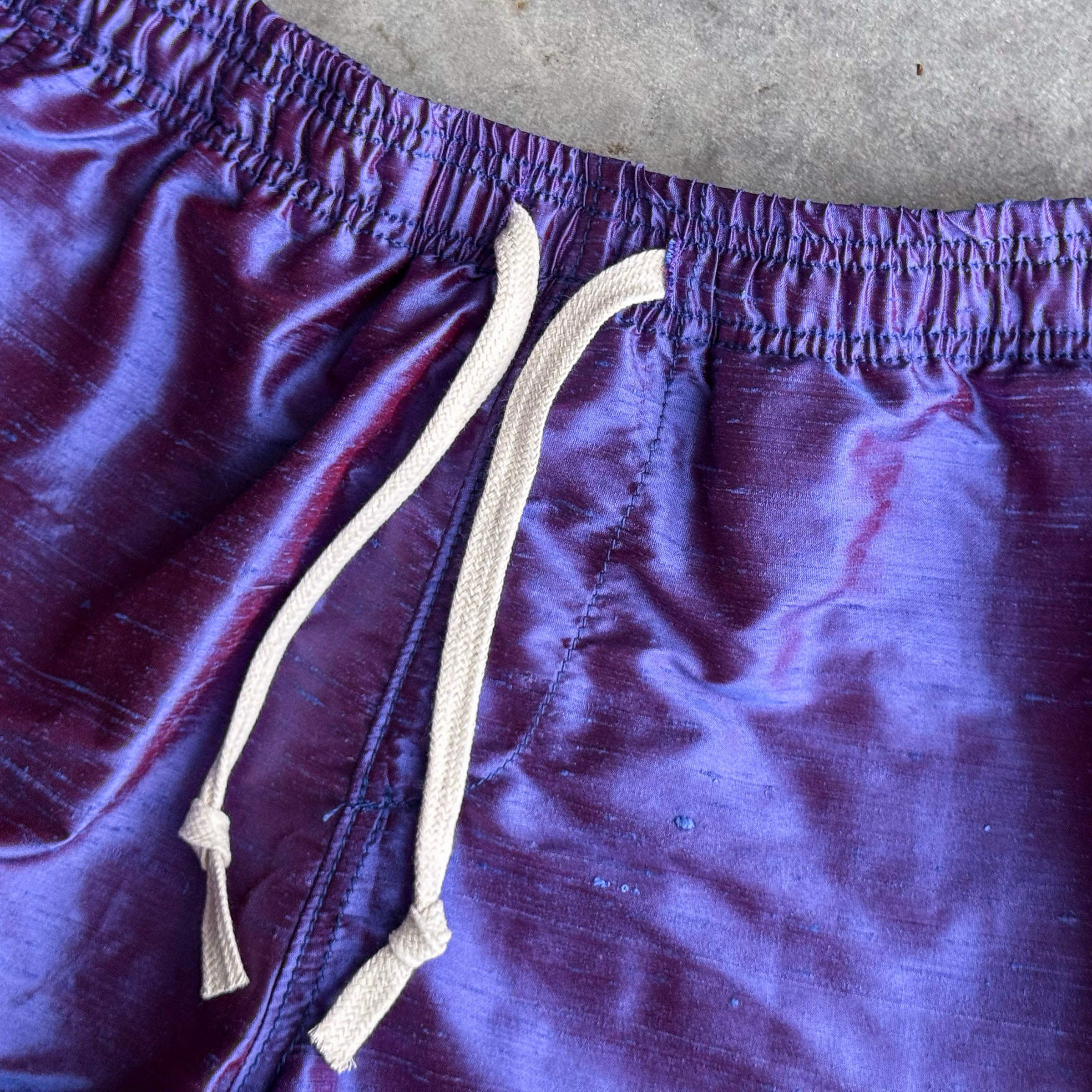 Laidback Short Ultraviolet Silk Dupioni