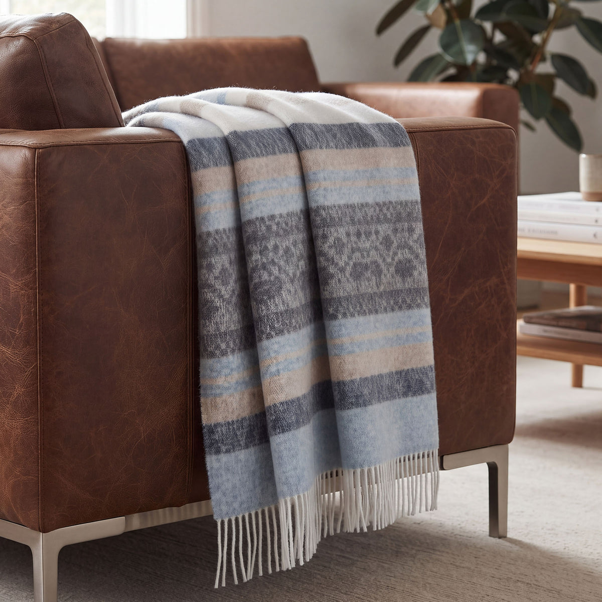 Cherokee Alpaca-Wool Luxury Throw Blanket (4 Colors)