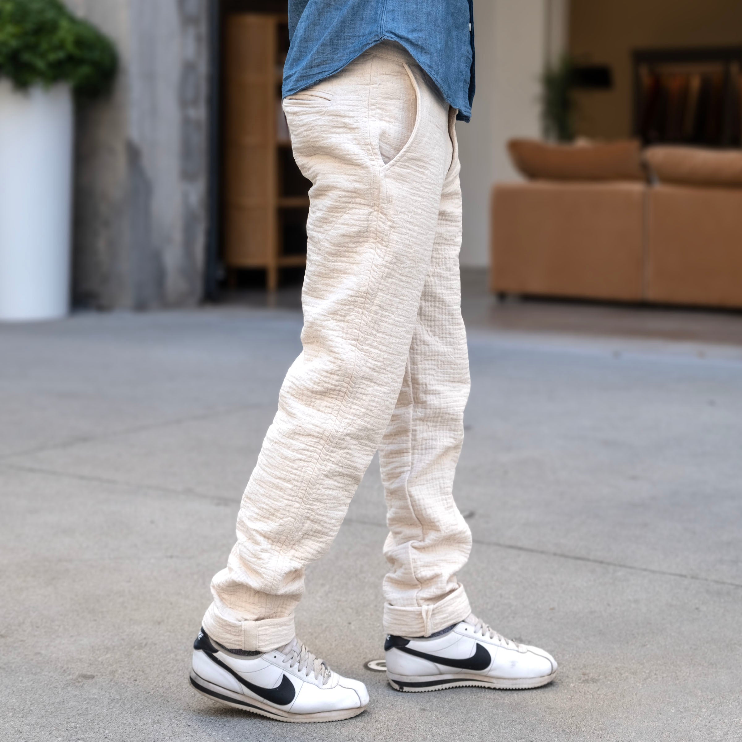 stitch rib pants （osakentaro）｜パンツ