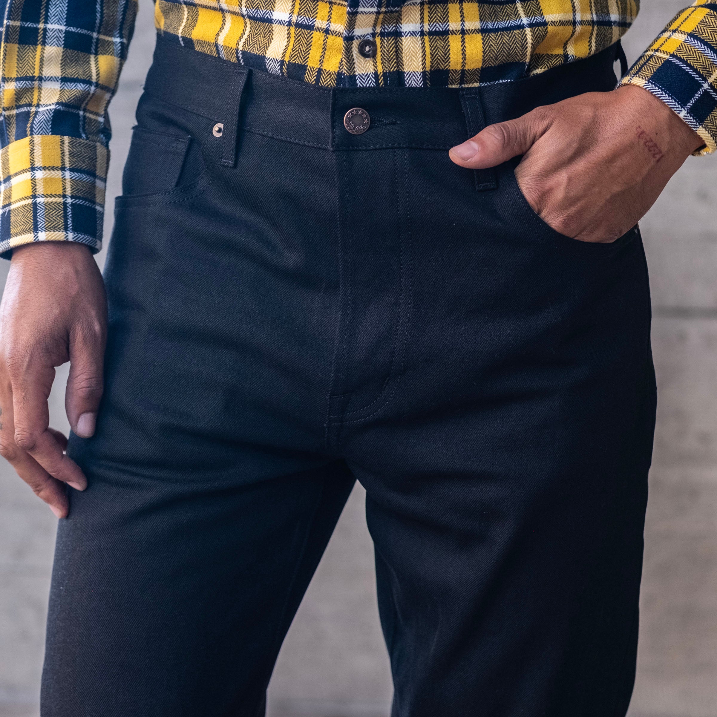 Sunset Western Jean Jet Black 13oz Kaihara Denim