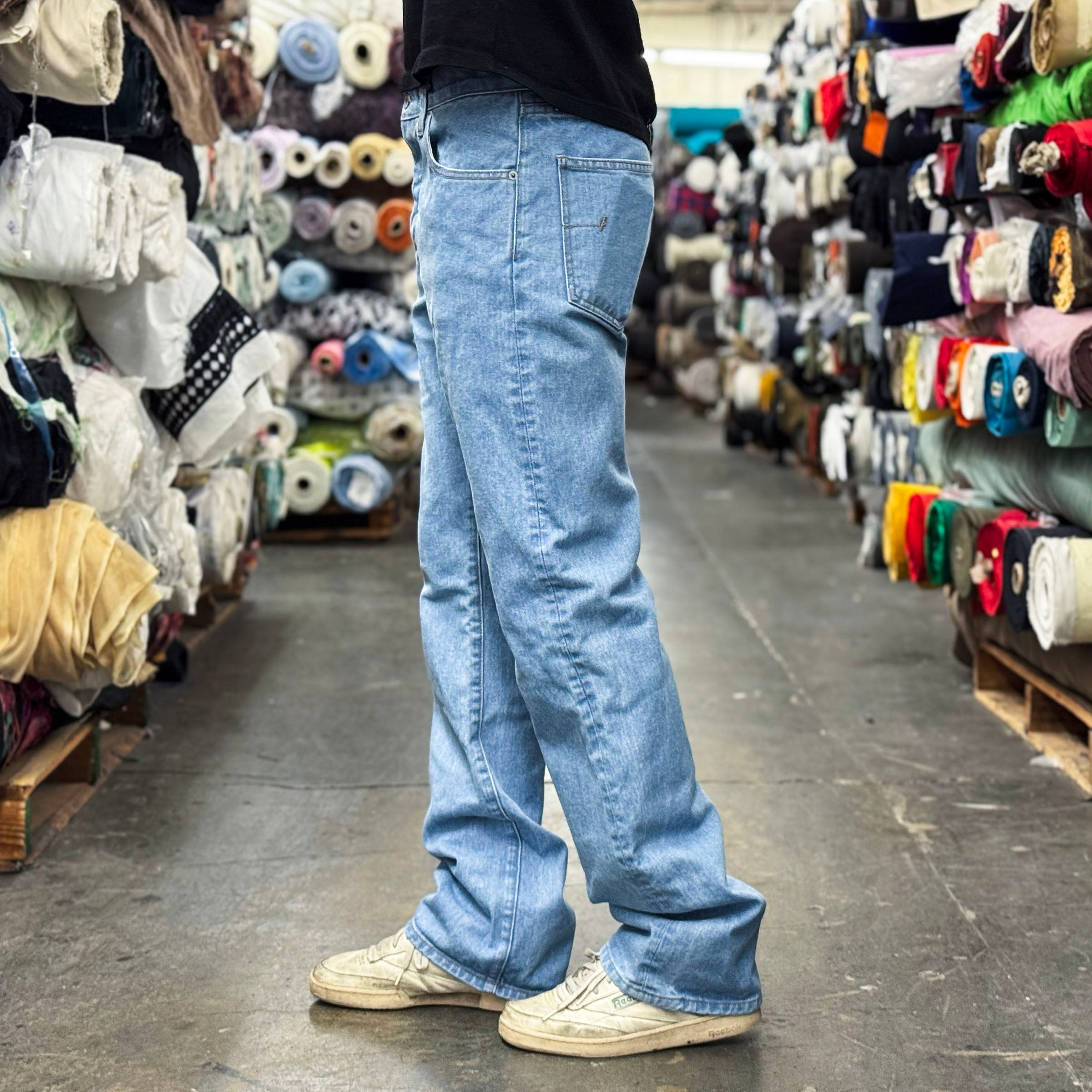 Sunset Western Jean Cone Mills 14oz Bleach Wash Denim