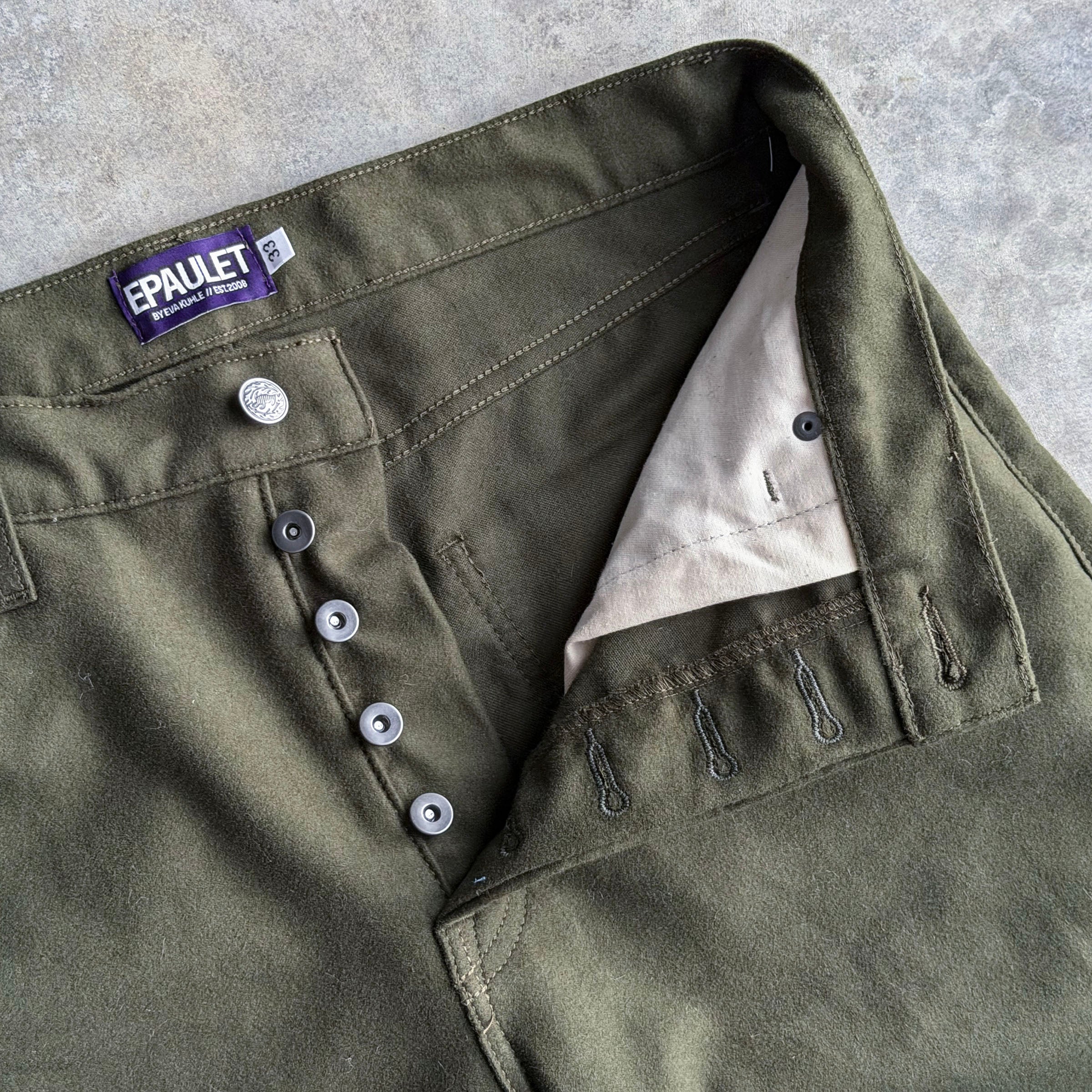 Sunset Western Jean Loden 11oz Cotton Moleskin