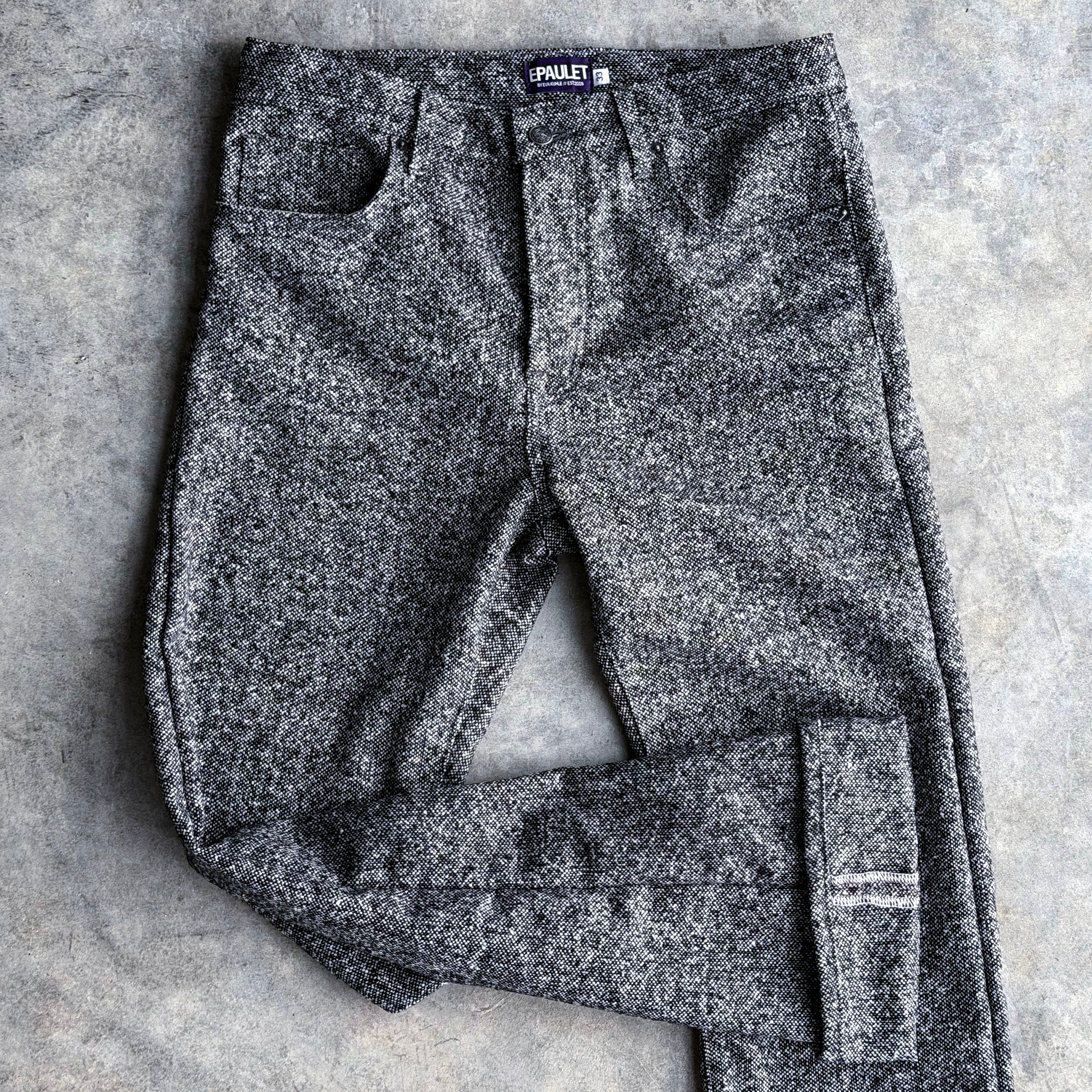 Sunset Western Jean Salt & Pepper Washable Donegal Tweed