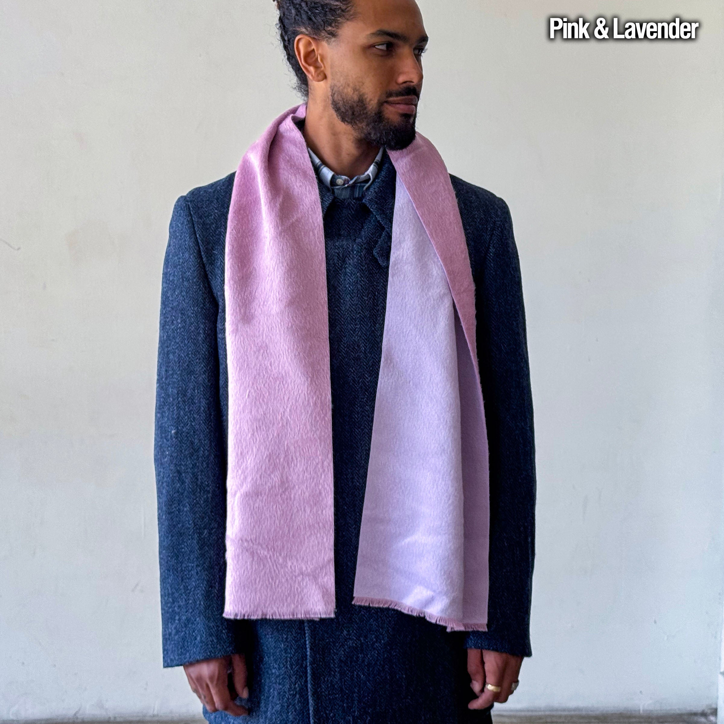 Alpaca Baby Suri Luxe Heavyweight 2-Tone Scarf