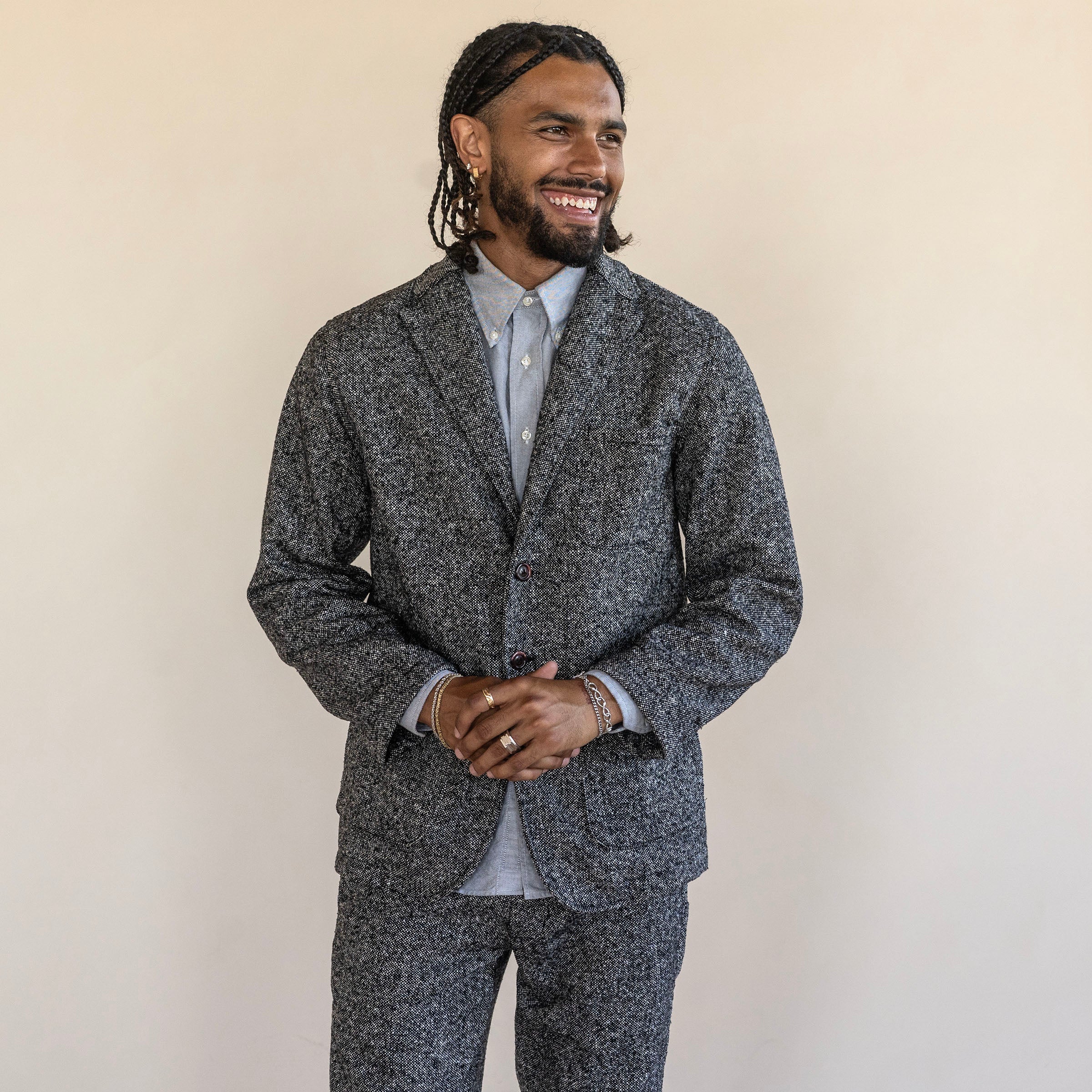 Casual Suiting in Washable Victory Donegal Tweed (3 Colors)