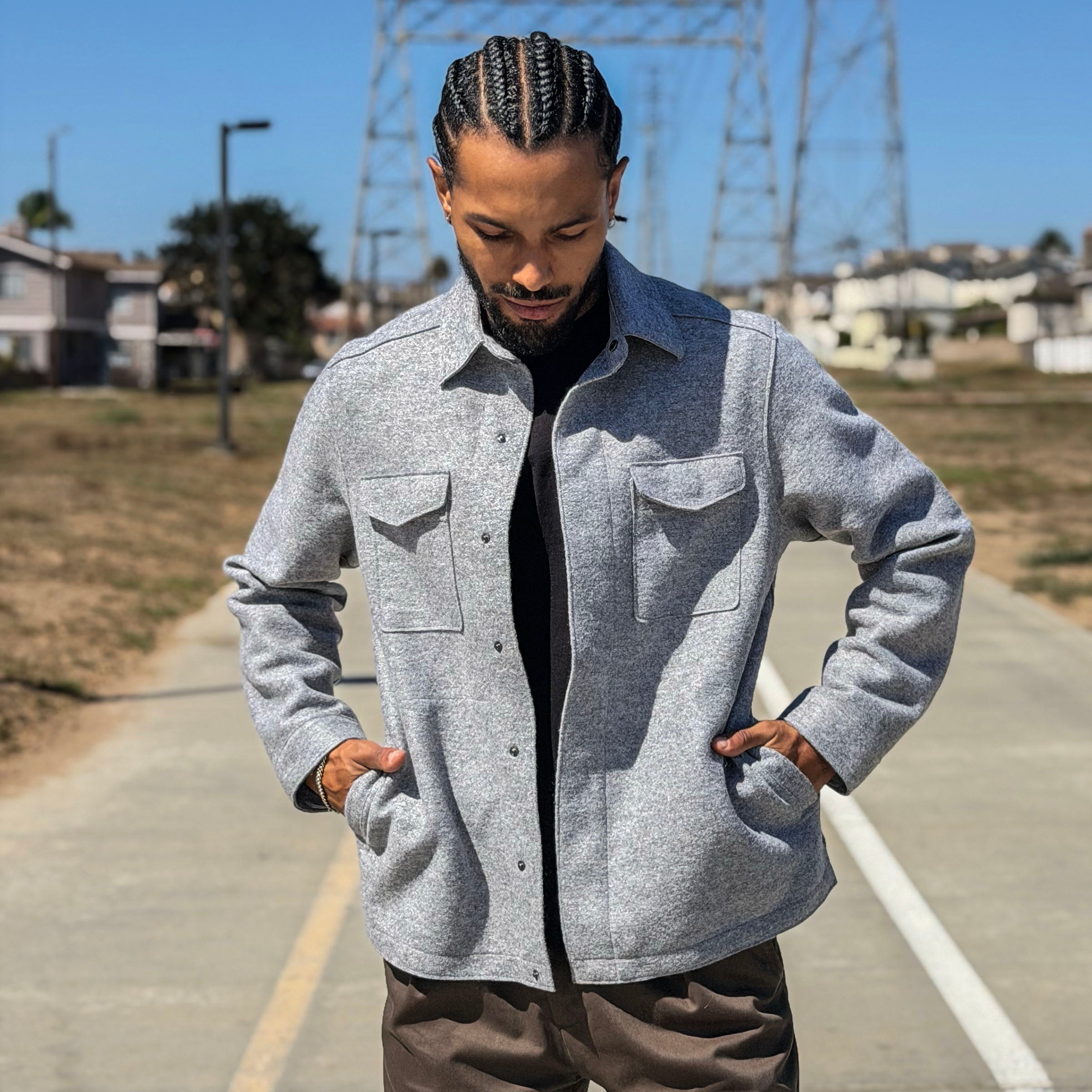 CPO Shirt Jacket in Alpaca & Wool