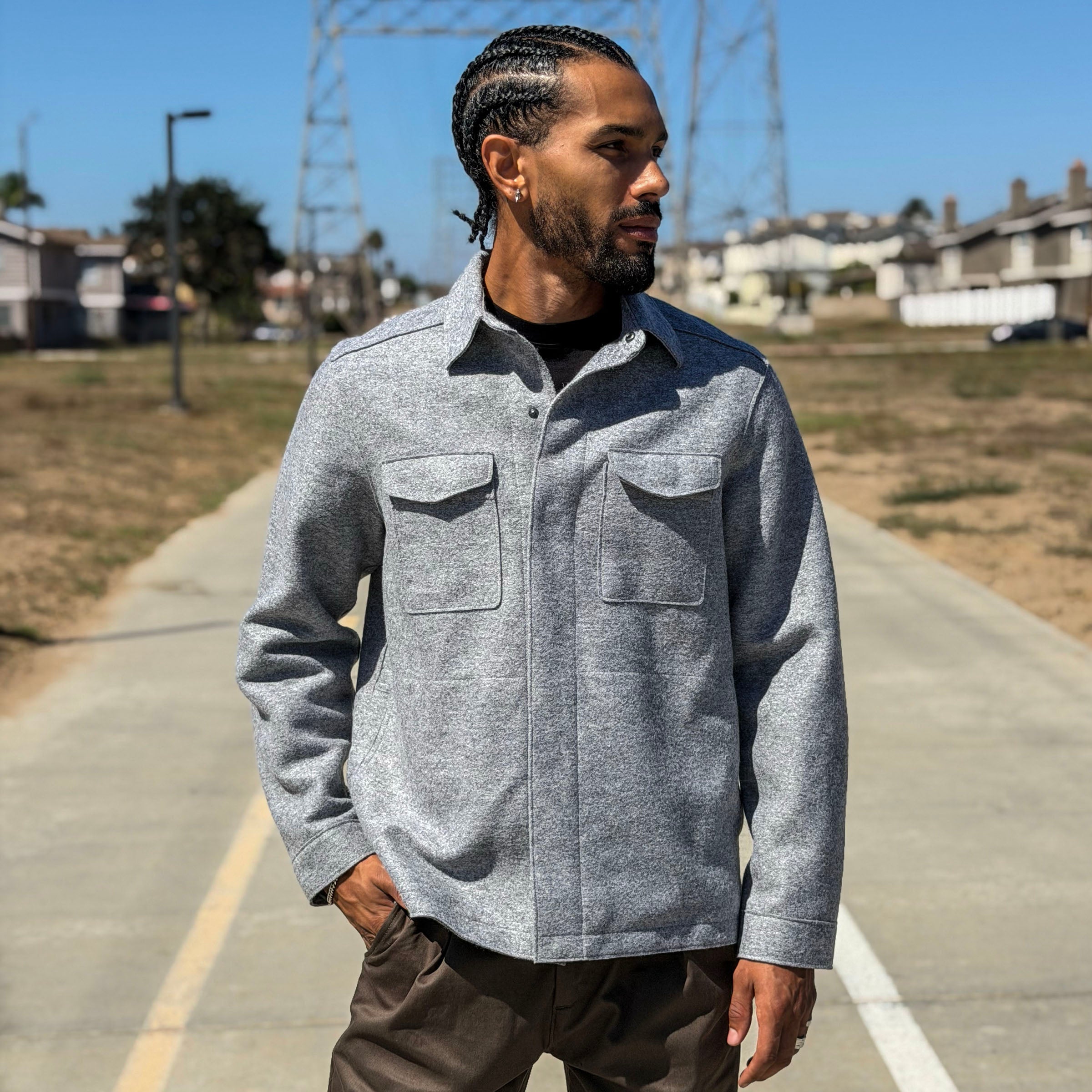 CPO Shirt Jacket in Alpaca & Wool