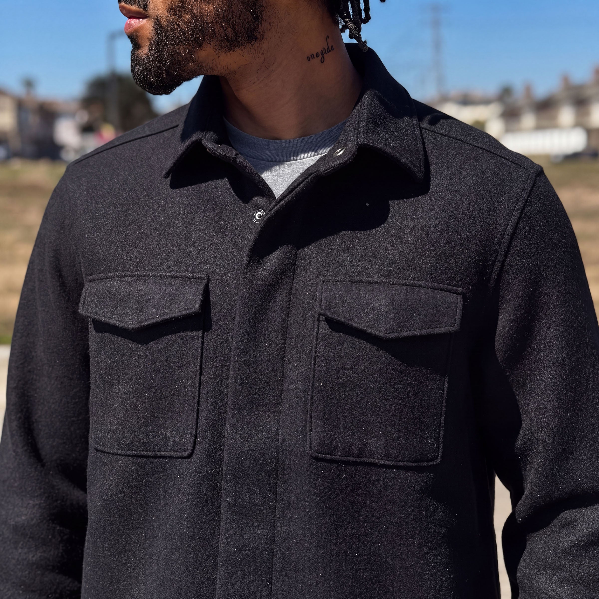 CPO Shirt Jacket in Alpaca & Wool