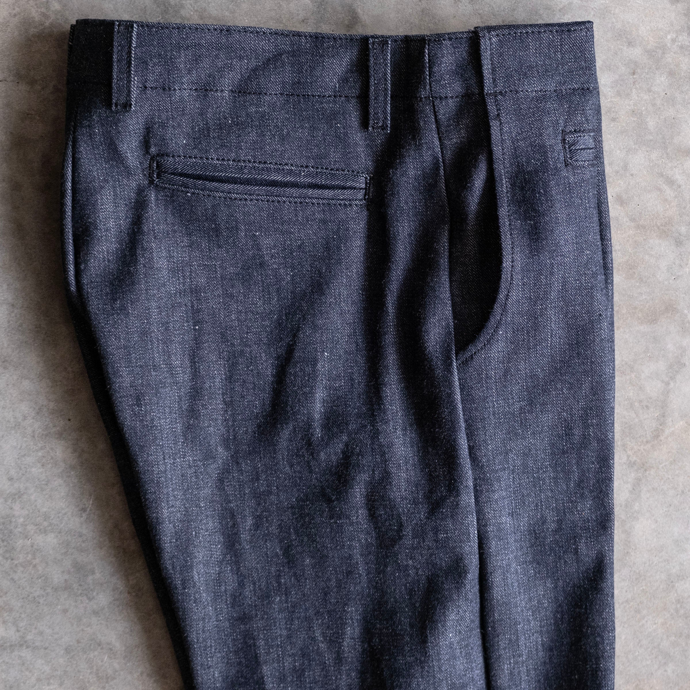 Wilhelm Selvedge Chino 14oz Nisshinbo Slubby Indigo Denim