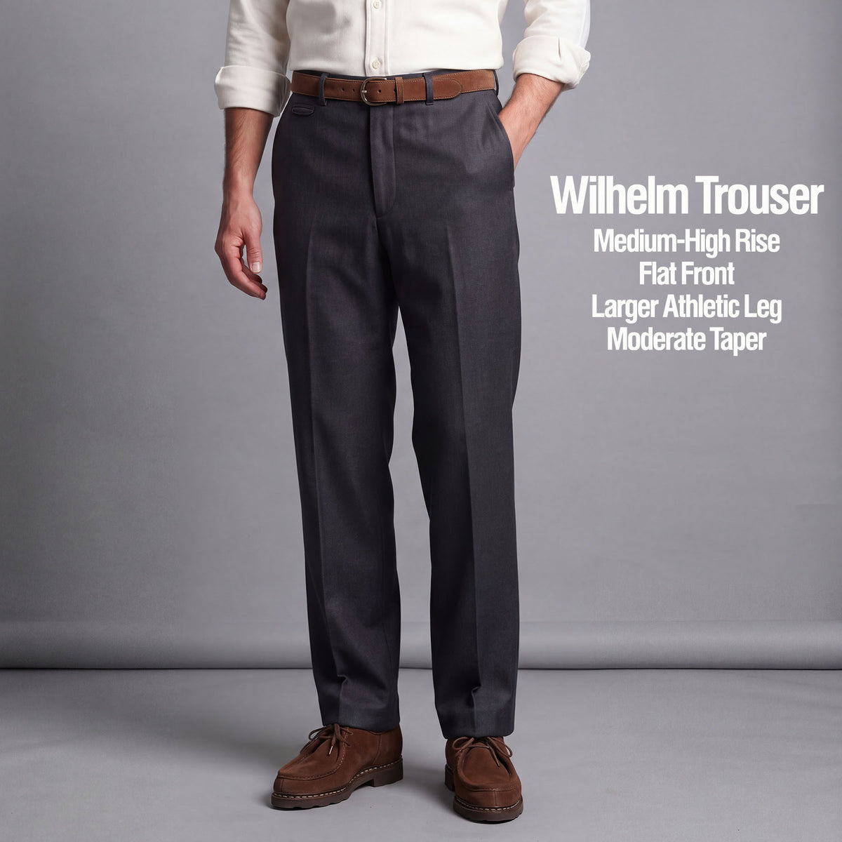 Custom Trousers in Flannel, Twill, & Hopsack