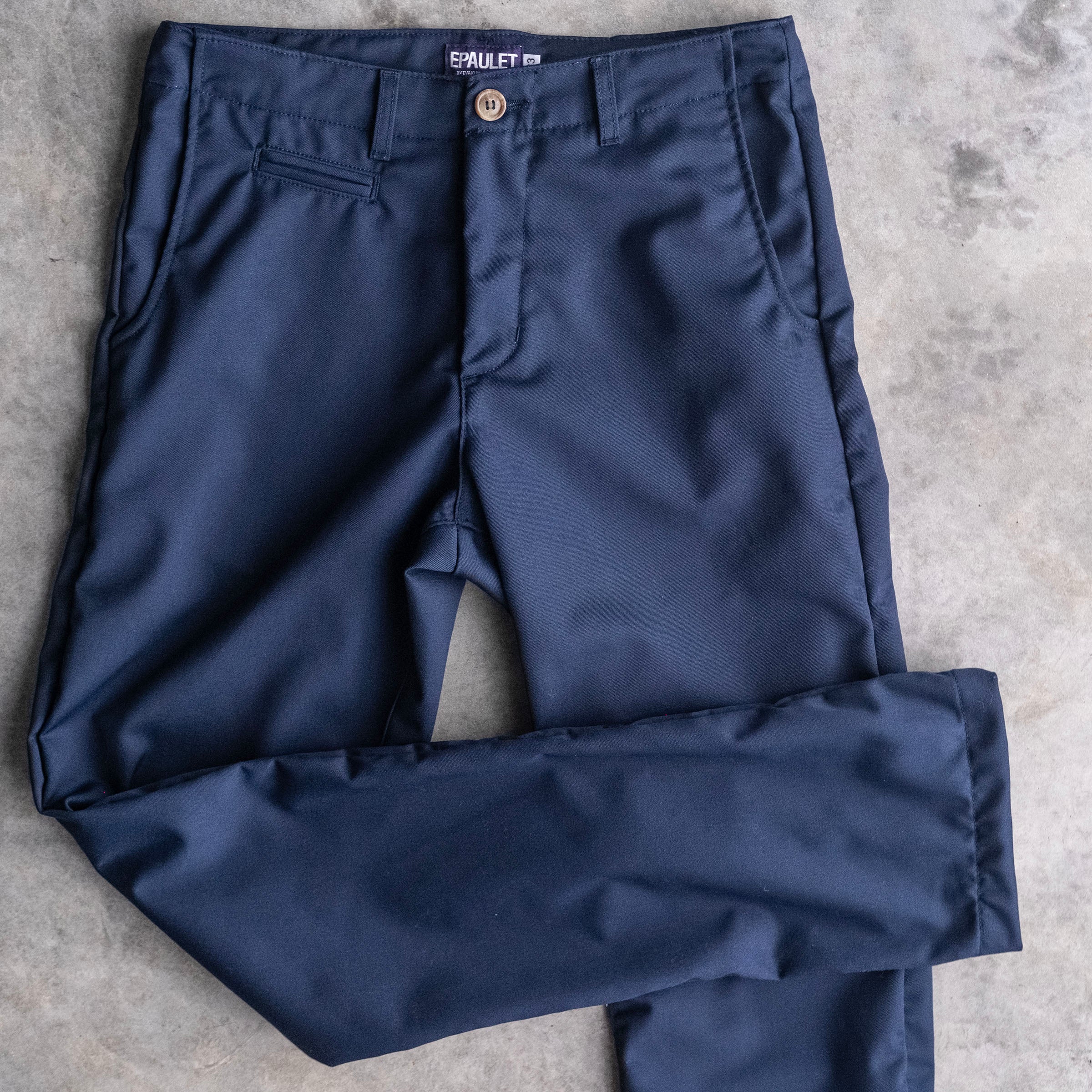Wilhelm Chino Navy 8oz Mt. Vernon Cotton Twill