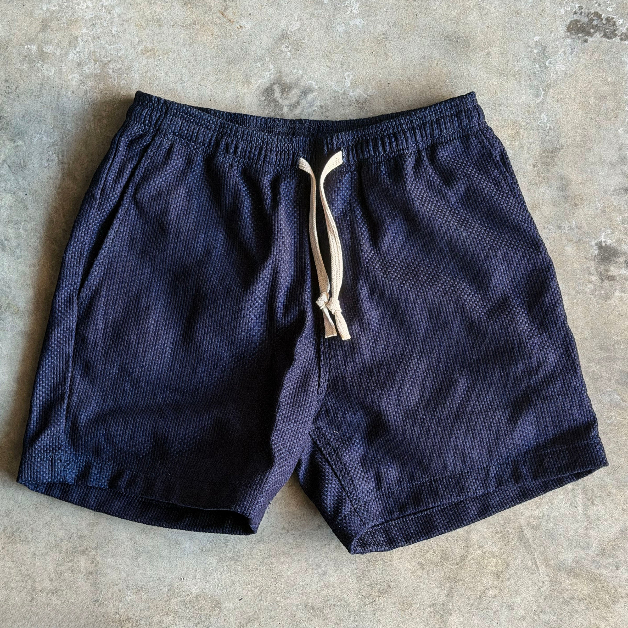 Sample: Laidback Short Dyed Indigo Sashiko Sz Medium