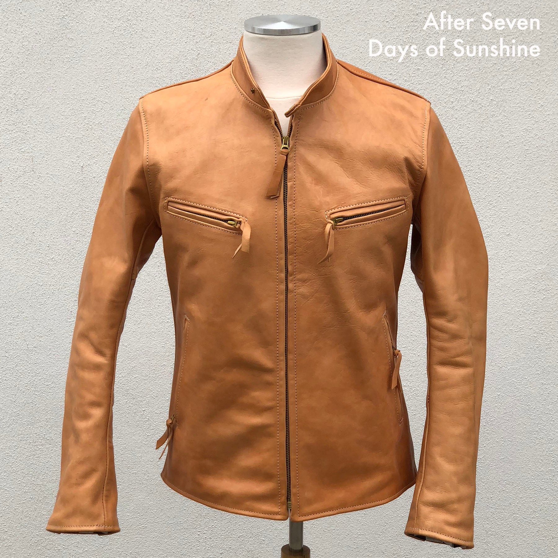 Custom Unfinished Horsehide Leather Jacket Project Deposit