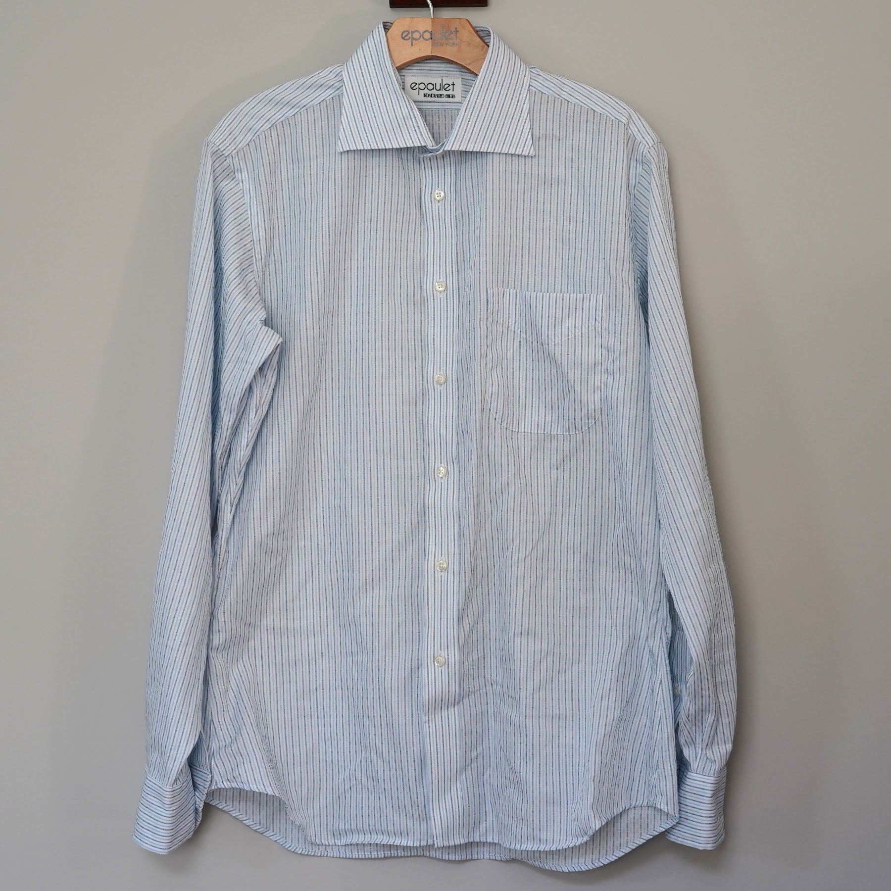 Sample Sale: Albini Variegated Stripe Shirt Size Large